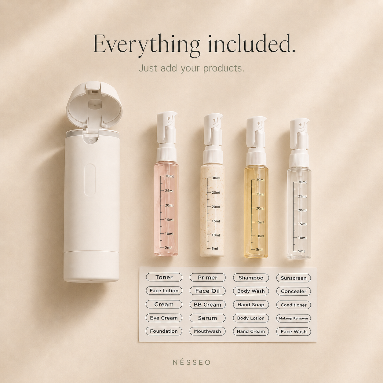 Nésseo 4-in-1 Travel Dispenser